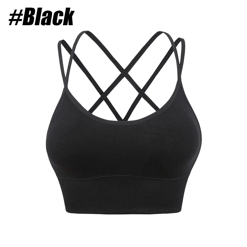 1PC Cotton Sports Bras Women Push Up Solid Sports Bra Jogging Gym Women Sports Bra Girl Underwear Fitness Running Yoga Sport Top