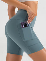 NovaFlex Performance Biker Shorts With Pockets - Phone Keys