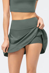 FlexiFit High Waist Wide Waistband Active Skirt Secure Fit