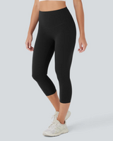 ⚡Flash Sale⚡High Waist Capri Leggings with Tummy Control and Pockets