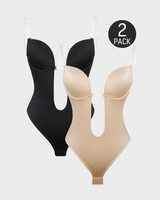 SculptFit Strapless U Plunge Bodysuit - Seamless Shapewear