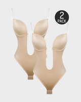 SculptFit Strapless U Plunge Bodysuit - Seamless Shapewear
