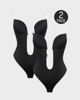 SculptFit Strapless U Plunge Bodysuit - Seamless Shapewear