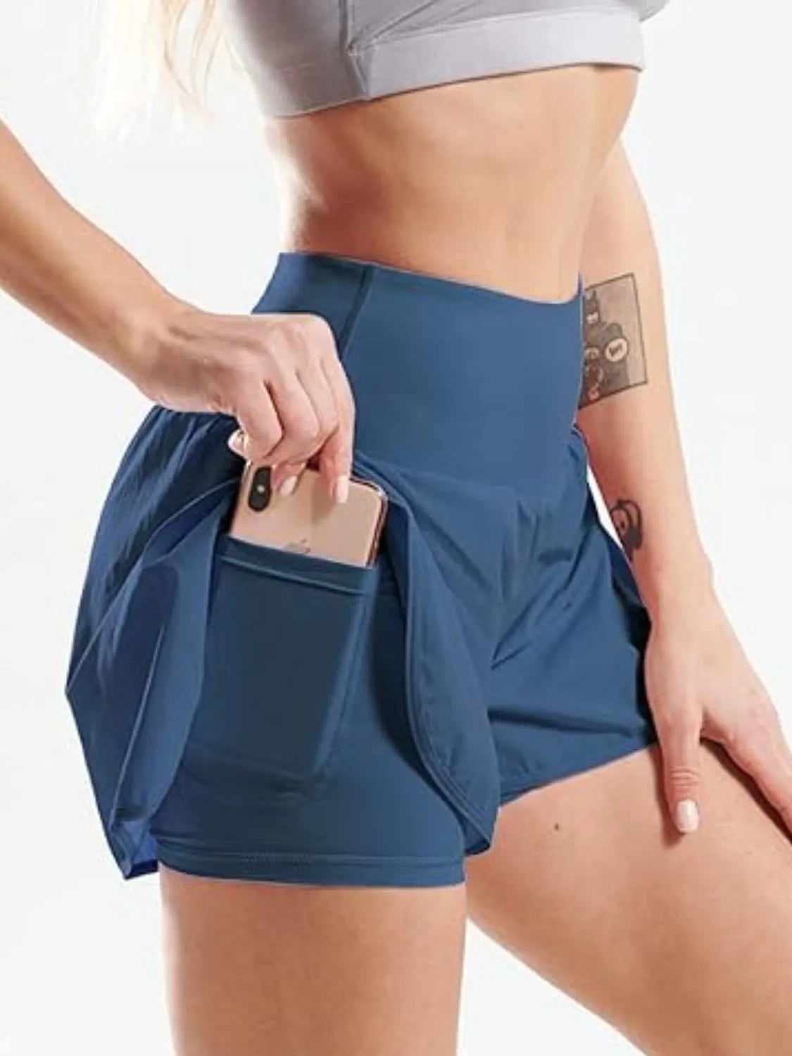 Chic Comfort Pocketed High Waist Active Shorts - Easy Wear