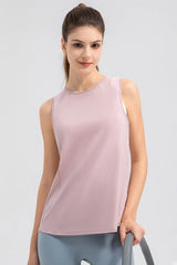VitalWear Round Neck Wide Strap Active Tank - Soft Comfort