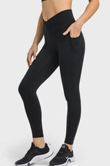TrueFeat V-Waist Yoga Leggings - Pockets Included Soft Fit