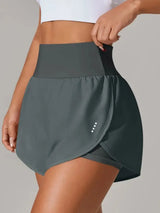 NexFit Pocketed High Waist Active Shorts - All Day Comfort