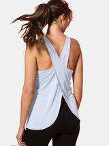 YWPR Crisscross Scoop Neck Active Tank - Stretchy Comfort