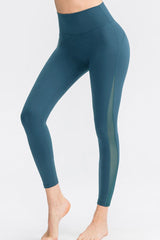 FlexZen Wide Waistband Slim Fit Long Pants - Yoga Comfort