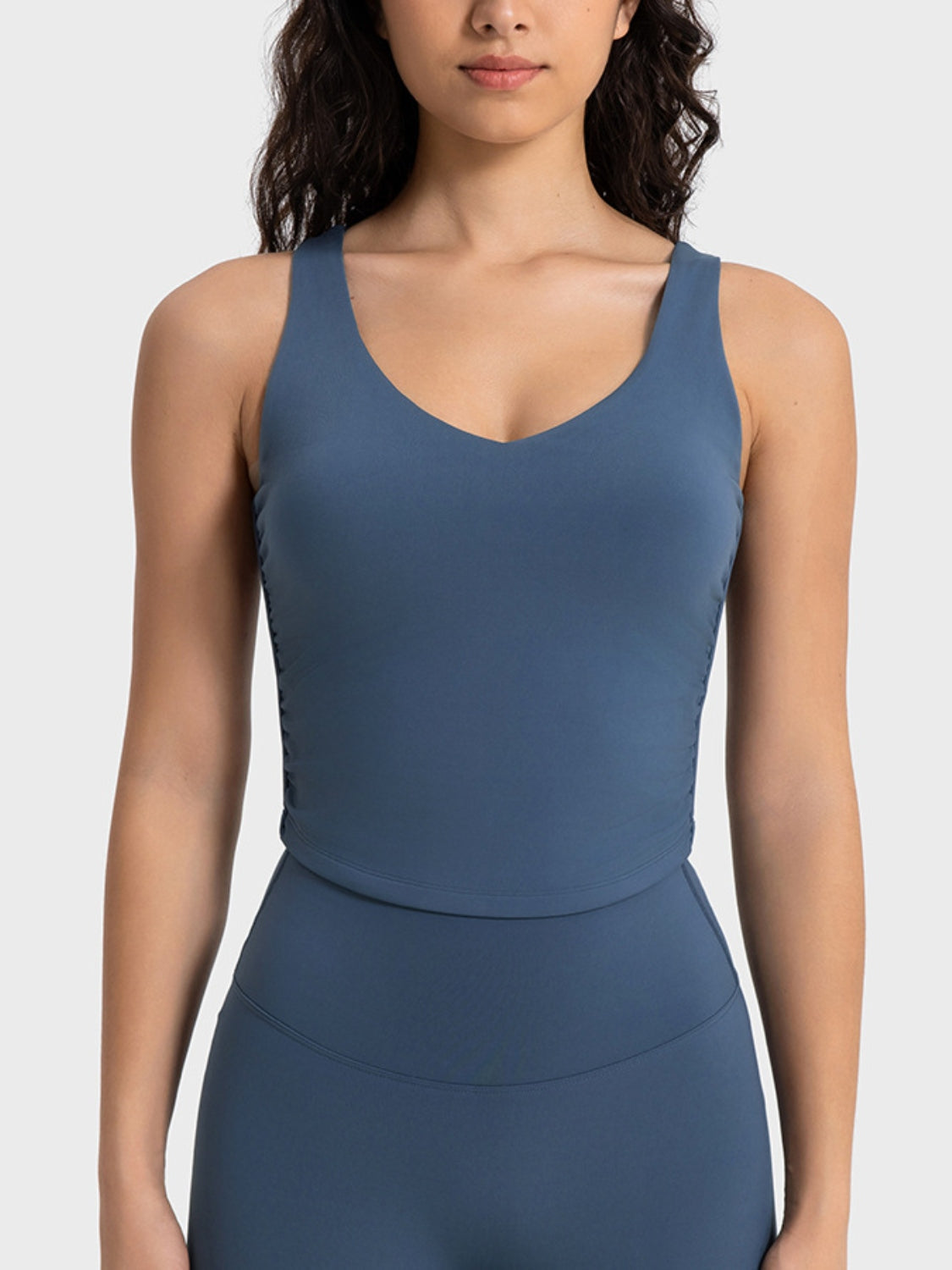 Millennia Cropped Sport Tank Reversible Cutout Design