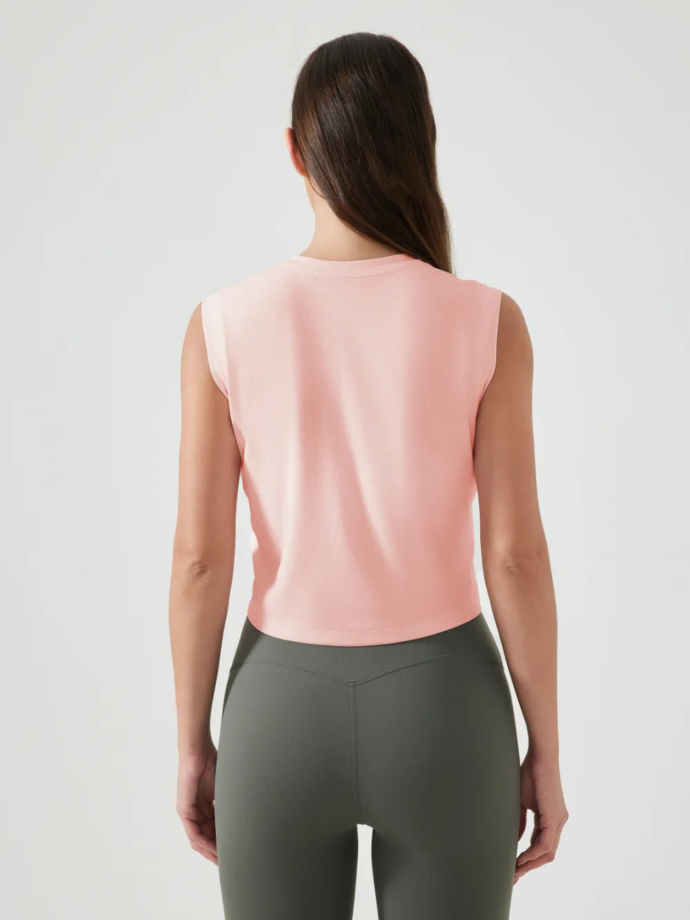 Millennia Round Neck Cropped Active Tank - Everyday Comfort