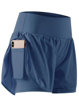 Chic Comfort Pocketed High Waist Active Shorts - Easy Wear