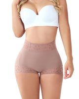 LaceLuxe Classic Lace Butt Lifter Shorts - Moderate Support