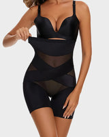 Crossover Bandage High Waist Hip-Lifting Shorts - Slimming