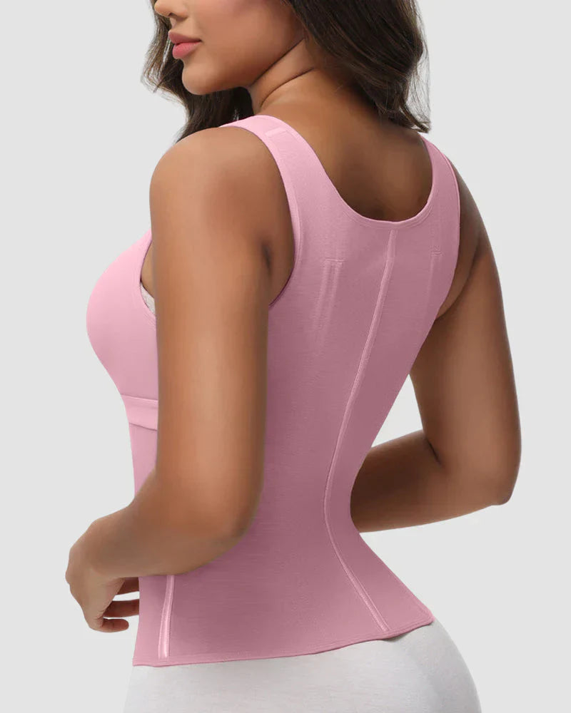 🔥Flash Sale🔥 Double-Layer Tummy Control Waist Shaper Girdle With Bra