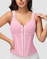 🔥Flash Sale🔥 Double-Layer Tummy Control Waist Shaper Girdle With Bra