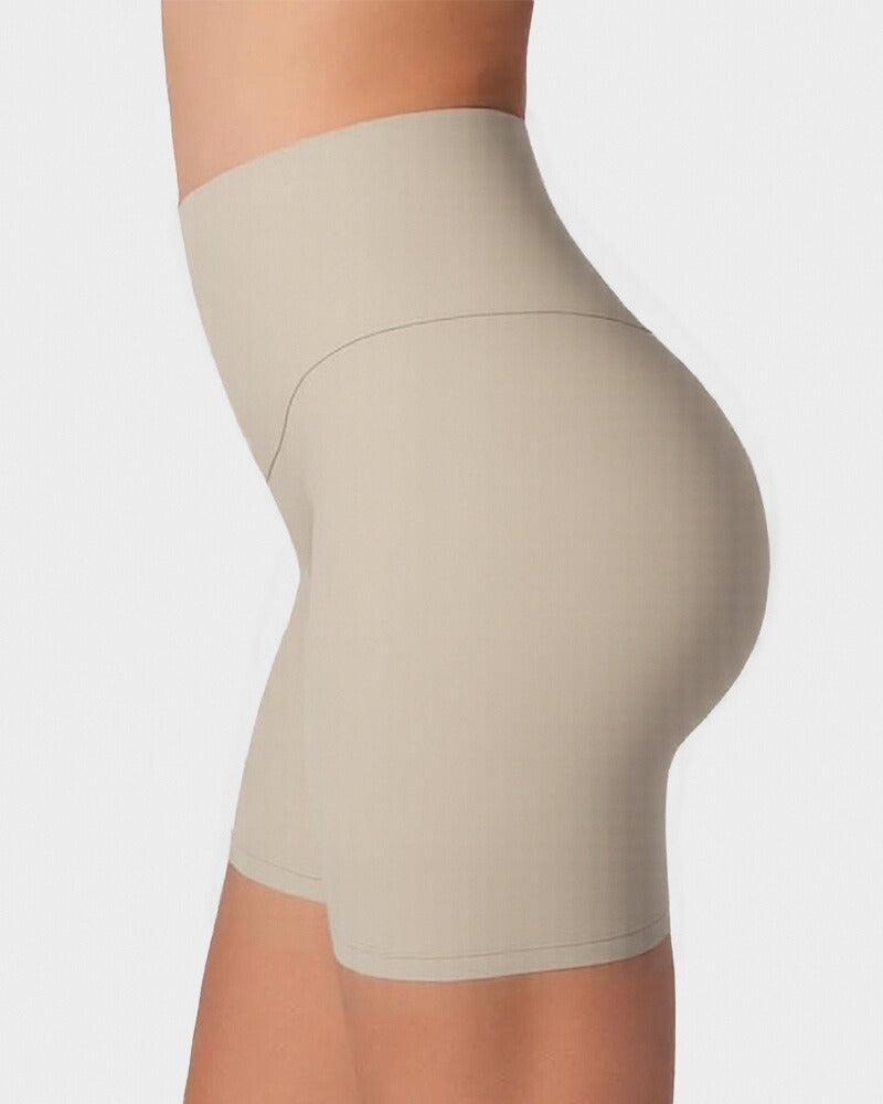 ZenFit Lightweight High-Waist Yoga Shorts - Slim Comfort