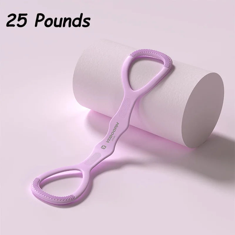Silicone Resistance Band for Women Pilates Training Gym Fitness Equipment Yoga Exercise Bands