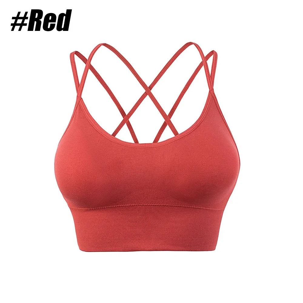 1PC Cotton Sports Bras Women Push Up Solid Sports Bra Jogging Gym Women Sports Bra Girl Underwear Fitness Running Yoga Sport Top