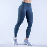 Impact Men's Seamless Yoga Legging Gym Workout Yoga Pants Low Ribbed Band Butt Lifting Women's Sports Fitness Trousers Tights
