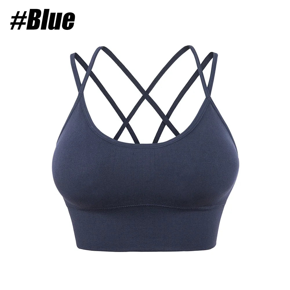 1PC Cotton Sports Bras Women Push Up Solid Sports Bra Jogging Gym Women Sports Bra Girl Underwear Fitness Running Yoga Sport Top
