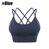 1PC Cotton Sports Bras Women Push Up Solid Sports Bra Jogging Gym Women Sports Bra Girl Underwear Fitness Running Yoga Sport Top