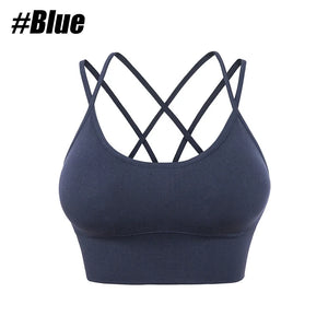 1PC Cotton Sports Bras Women Push Up Solid Sports Bra Jogging Gym Women Sports Bra Girl Underwear Fitness Running Yoga Sport Top