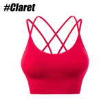 1PC Cotton Sports Bras Women Push Up Solid Sports Bra Jogging Gym Women Sports Bra Girl Underwear Fitness Running Yoga Sport Top