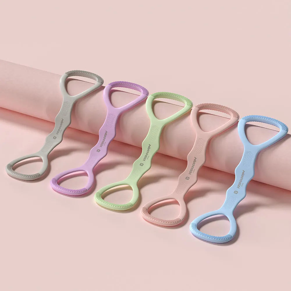 Silicone Resistance Band for Women Pilates Training Gym Fitness Equipment Yoga Exercise Bands