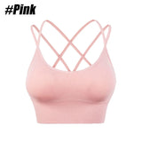 1PC Cotton Sports Bras Women Push Up Solid Sports Bra Jogging Gym Women Sports Bra Girl Underwear Fitness Running Yoga Sport Top