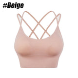 1PC Cotton Sports Bras Women Push Up Solid Sports Bra Jogging Gym Women Sports Bra Girl Underwear Fitness Running Yoga Sport Top