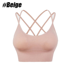 1PC Cotton Sports Bras Women Push Up Solid Sports Bra Jogging Gym Women Sports Bra Girl Underwear Fitness Running Yoga Sport Top