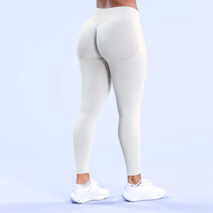Impact Men's Seamless Yoga Legging Gym Workout Yoga Pants Low Ribbed Band Butt Lifting Women's Sports Fitness Trousers Tights