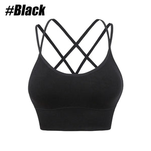 1PC Cotton Sports Bras Women Push Up Solid Sports Bra Jogging Gym Women Sports Bra Girl Underwear Fitness Running Yoga Sport Top