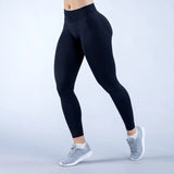 Impact Men's Seamless Yoga Legging Gym Workout Yoga Pants Low Ribbed Band Butt Lifting Women's Sports Fitness Trousers Tights
