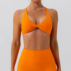 Sexy Gym Top Women Crease Sports Bra Running Back Cross Yoga Bra Breathable Sports Underwear Women Fitness Workout Top Women
