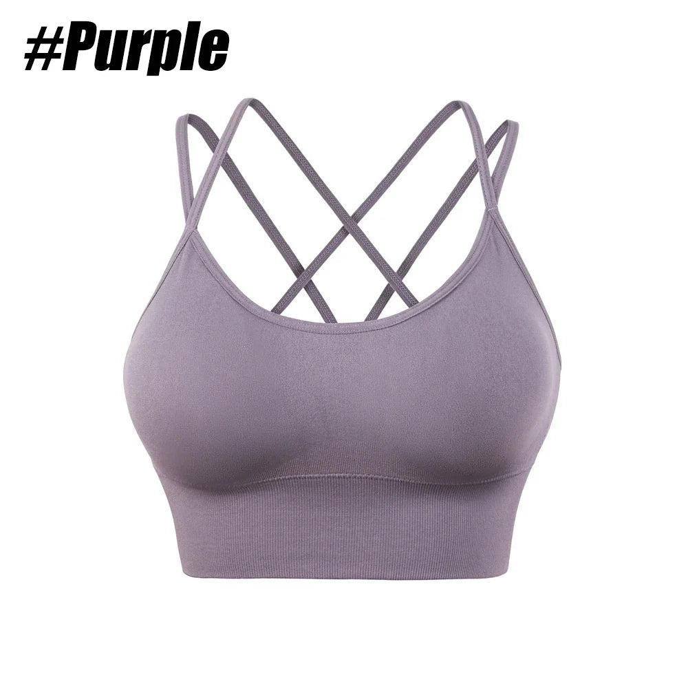 1PC Cotton Sports Bras Women Push Up Solid Sports Bra Jogging Gym Women Sports Bra Girl Underwear Fitness Running Yoga Sport Top