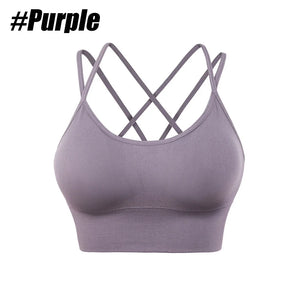 1PC Cotton Sports Bras Women Push Up Solid Sports Bra Jogging Gym Women Sports Bra Girl Underwear Fitness Running Yoga Sport Top