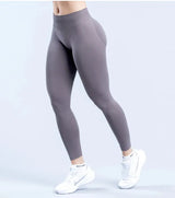 Impact Men's Seamless Yoga Legging Gym Workout Yoga Pants Low Ribbed Band Butt Lifting Women's Sports Fitness Trousers Tights