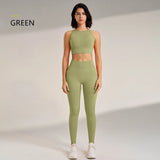 Yoga Clothing Set Women's High Waisted Leggings and Top Two Piece Seamless Fitness Exercise Clothing Fitness Underwear plus size