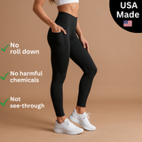 TrueFeat Performance Leggings With Pockets - PFAS BPA Free