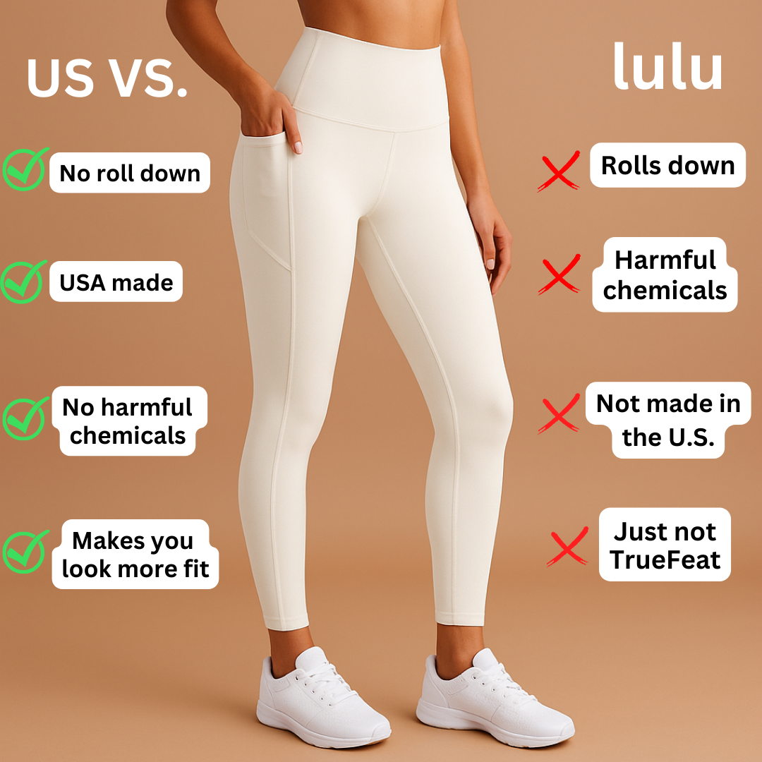 TrueFeat Performance Leggings With Pockets - PFAS BPA Free