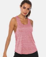 FlexFlow Scoop Neck Wide Strap Tank Top - Breathable Fit