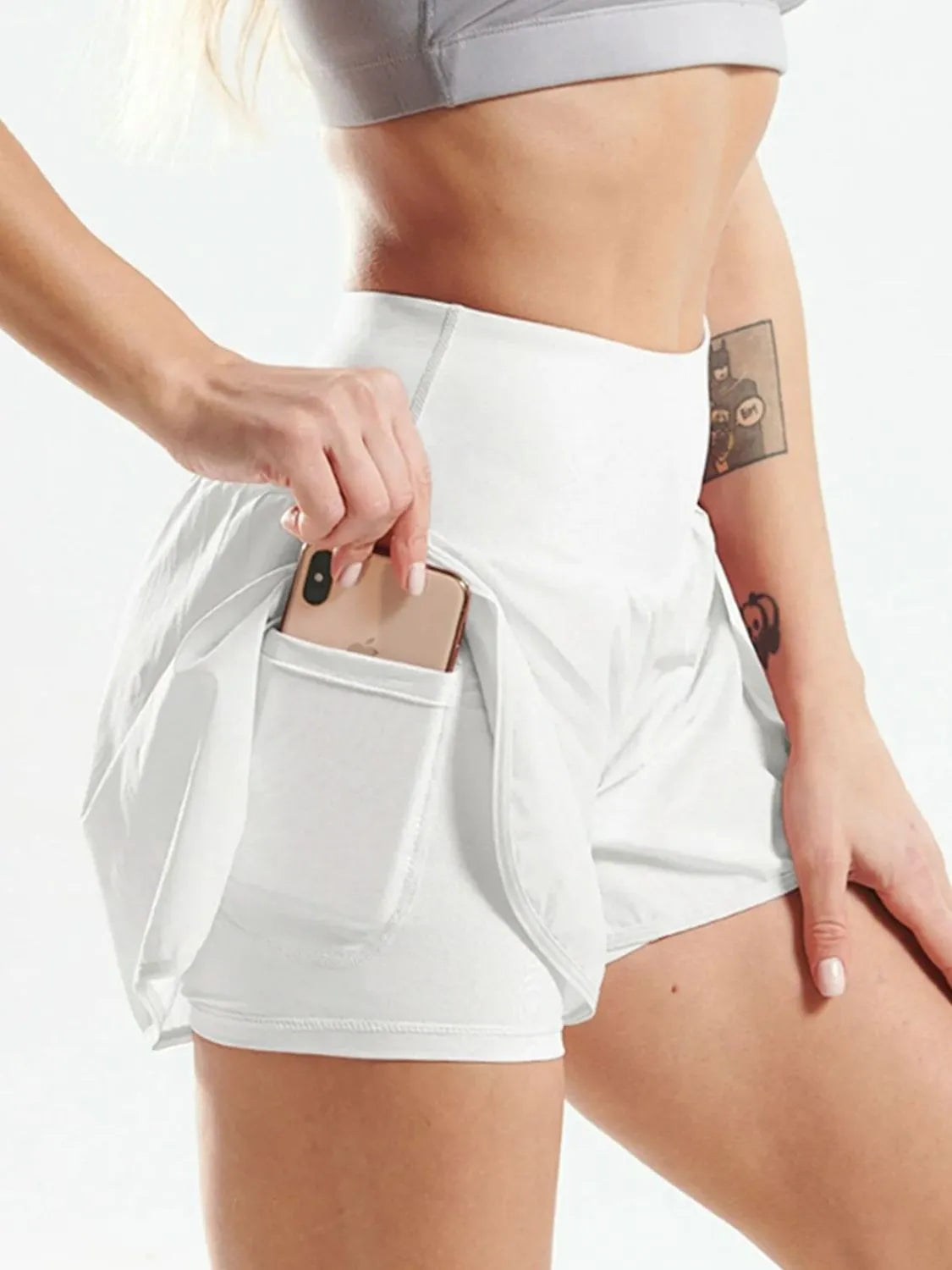 NexFit Pocketed High Waist Active Shorts - All Day Comfort