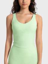 Millennia Cropped Sport Tank Reversible Cutout Design