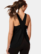 YWPR Crisscross Scoop Neck Active Tank - Stretchy Comfort