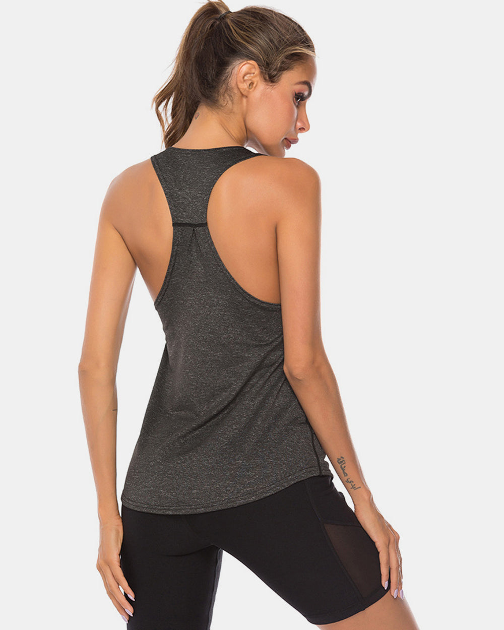 FlexFlow Scoop Neck Wide Strap Tank Top - Breathable Fit
