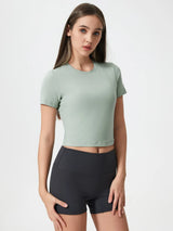 Millennia Round Neck Short Sleeve Active T Shirt Breathable