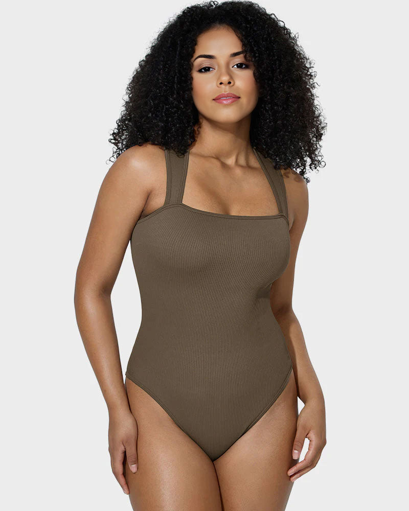 Slimline Sleeveless Tummy Control Tank Bodysuit - Sleek Fit