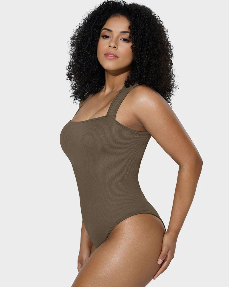 Slimline Sleeveless Tummy Control Tank Bodysuit - Sleek Fit
